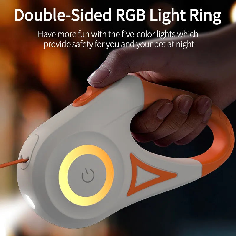 Illuminating Retractable Dog Leash